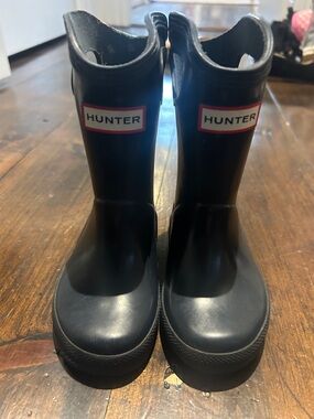 Hunter Navy Kids' Rain Boots